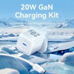 Vention Charger Wall GaN 20W 1xUSBC UK + USB-C 1m Cable Black FEPB0-UK-01 - Image 4