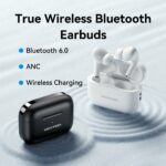 Vention Earphones BT TWS InEar ANC +Wireless Charging ECHO LITE E11 Pro Black NBVB0-Pro - Image 4