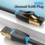 Vention NETWORK Cable CAT8 SFTP M-F Extension 1.5m Black IKHBG - Image 6