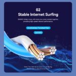 Vention NETWORK Cable CAT6 UTP 5.0m Black IBRBJ - Image 5