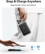 Baseus Powerbank Wireless 22.5W 10000mAh Qi2 EnerFill FM12 Black - Image 6