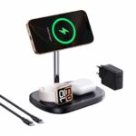 Baseus Charger Desktop Wireless 3in1 EnerFill FS41 TEC Cooling (45W Adapter EU + 1m C to C Data Cable Black Included) - Image 7