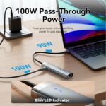 Vention HUB USB-C 1xUSB-C 3.2/2xUSB3.0/HDMI 4K60Hz/Gb/PD TGNHB - Image 6