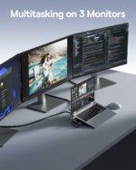 Baseus IT USB Hub 12-in-1 Laptop Docking Station 2xUSB-C/2x4KHDMI/1x4KDP/2xUSBC/3xUSB-A/SD/RJ45/PD100W - Image 6