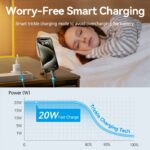 Vention Charger Wall GaN 20W 1xUSBC UK + USB-C 1m Cable Black FEPB0-UK-01 - Image 7