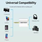 Vention AUDIO CONVERTER 3.5mm Male to 2×3.5mm Female Adaptor BDAW0 - Image 2