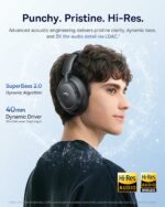 Baseus Headphones Over Ear ANC Bass BH1 NC Black - Image 7
