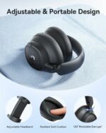 Baseus Headphones Over Ear ANC Bass BH1 NC Black - Image 6