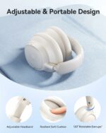 Baseus Headphones Over Ear ANC Bass BH1 NC White - Image 5