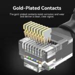 Vention NETWORK Cable Cat6A UTP Rotate Right Angle Slim 5.0m Black IBOBJ - Image 5