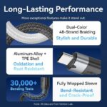 Vention IT Cable USB-C 3.2 Gen2 M-M 0.5m Braided Aluminum Black TRGBD - Image 4