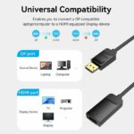 Vention DisplayPort to HDMI Adaptor Male to Female 4K60Hz 0.15M HBZBB - Image 6