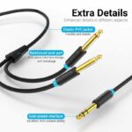 Vention AUDIO 6.3mm M to 2×6.3mm M TRS Cable 5.0m BATBJ - Image 2