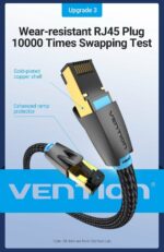 Vention NETWORK Cable CAT8 SFTP Braided 3.0m Black IKGBI - Image 7