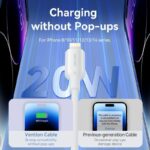 Vention Charger Wall GaN 20W 1xUSBC UK+Lightning Cable White FEPW0 - Image 7