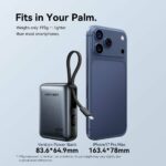 Vention Powerbank 10000mAh 45W Built-in USB-C & Lightning Cables FKMN0 Beige - Image 5
