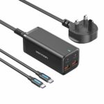Vention Charger Desktop Station 100W 2xC 2xA+240W Cable Black FBSBG-UK