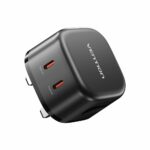 Vention Charger Wall GaN 45W 2xUSBC Black FESB0-UK