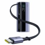 Baseus Powerbank 100W 10000mAh EnerGeek GR11 with Retractable Cable Grey