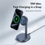 Baseus Charger Desktop Wireless 20W Qi2 Orbit 2 Pro Air-Cooled Grey - Image 6