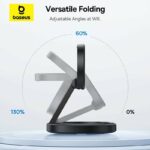 Baseus Charger Desktop Wireless 15W Qi2 Incl Cable+20W Charger ENERFILL FF11 - Image 4