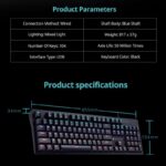 Thunderobot K104 Wired Mechanical Keyboard Blue switch Black - Image 5