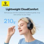 Baseus Headphones Over Ear Bass BH1 Lite White - Image 7