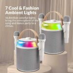 SonicGear Portable Karaoke Kids Speaker BT/Wireless Dual Mics iOX K800 White - Image 4