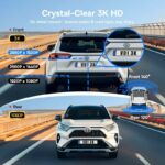 Baseus Car Dashcam Front 3K + Back 1080p Kit GPS+Solar PrimeTrip VD1 Black - Image 4
