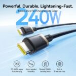 Baseus Cable USB-C to USB-C Dura Braided 1.0m 240W Black - Image 3