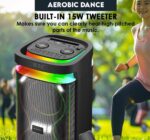 SonicGear Portable Karaoke Speaker 2 x 6.5” BT/USB/RGB 2x Mics Audiobox BBX1300 - Image 7