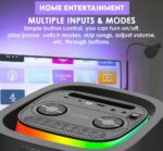 SonicGear Portable Karaoke Speaker 2 x 6.5” BT/USB/RGB 2x Mics Audiobox BBX1300 - Image 4