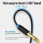 Vention AUDIO 3.5mm M to 2×6.3mm M Cable 1.5m BACBG - Image 3