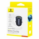 Baseus Car Charger 30W U+C Tiny Star Black - Image 7
