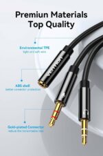 Vention AUDIO 3.5mm F to 2×3.5mm M Splitter Cable 0.3m BBTBY - Image 3