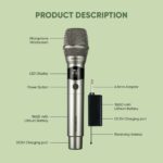 SonicGear Microphone Wireless 1xHandset WM3000UL Palladium - Image 2