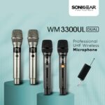 SonicGear Microphone Wireless 2xHandsets WM 3000UL DUAL Obsidian - Image 2