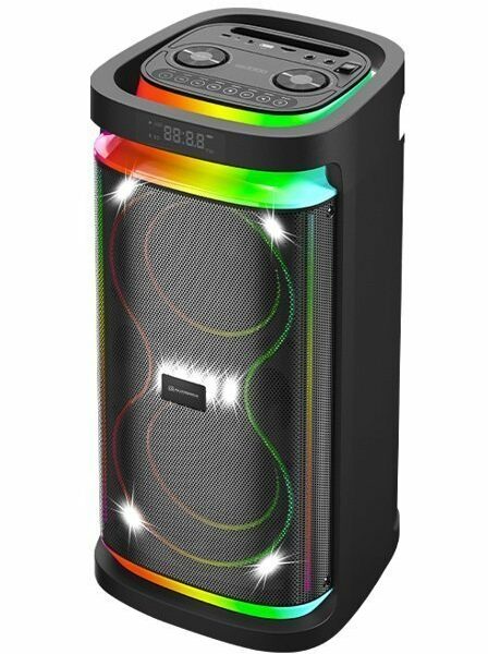SonicGear Portable Karaoke Speaker 2 x 6.5” BT/USB/RGB 2x Mics Audiobox BBX1300