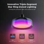 Govee Lamp Ceiling Smart LED Pendant Light RGBICWW + RGBICWW H60C13F1 - Image 2