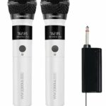 SonicGear Microphone Wireless 2xHandsets Rechargeable LED WM 2200UL DUAL Bianco