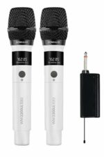 SonicGear Microphone Wireless 2xHandsets Rechargeable LED WM 2200UL DUAL Bianco