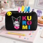 Kuromi Λούτρινη Κασετίνα για Μολύβια με Ευρύχωρο Εσωτερικό 3+ Ετών Μαύρο - Image 2