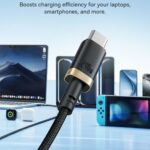 Baseus Cable USB-C to USB-C Dura Braided 1.0m 240W Black - Image 4