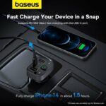 Baseus Car FM Transmitter-Charger USB/BT/SD 18W S09 Lite - Image 3