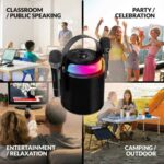 SonicGear Portable Karaoke Kids Speaker BT/Wireless Dual Mics iOX K800 Black - Image 2