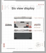 Thunderobot KG3089 Wired Mechanical Keyboard Red switch White - Image 5
