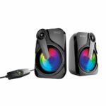 SonicGear Titan2 2.0 USB Ηχεία με Ισχυρό Ήχο 12W & Εφέ Φωτισμού 7 Χρωμάτων