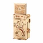 Vintage Camera Music Box Ξύλινο Διακοσμητικό Μουσικό Κουτί με Φωτογραφία και DIY Συναρμολόγηση 6+ Ετών - Image 2
