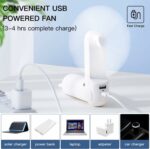 Jisulife Portable Personal Fan F8X Plus White - Image 2