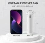 Jisulife Portable Personal Fan F8X Plus White - Image 3